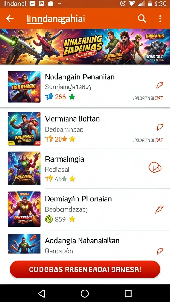 Tampilan antarmuka permainan yang ramah pengguna.