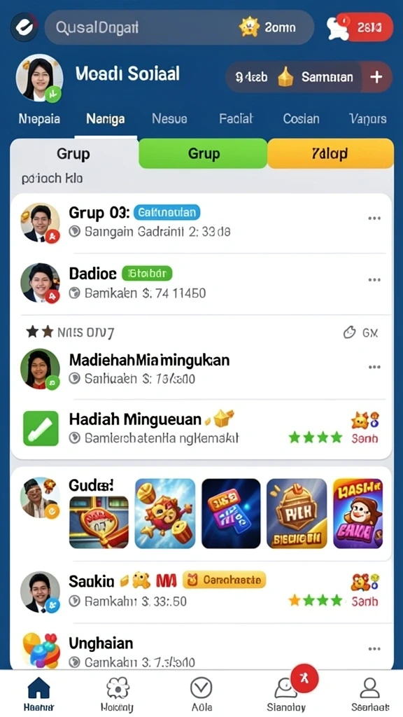 Tampilan awal AFAF yang menarik dan modern.
