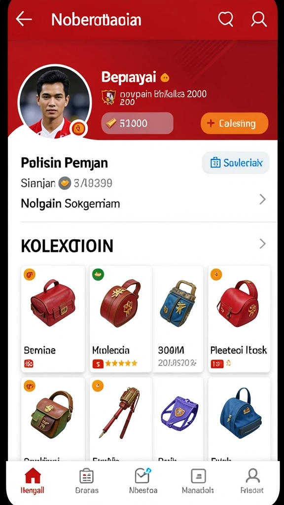 Tampilan antarmuka yang user-friendly dan modern.