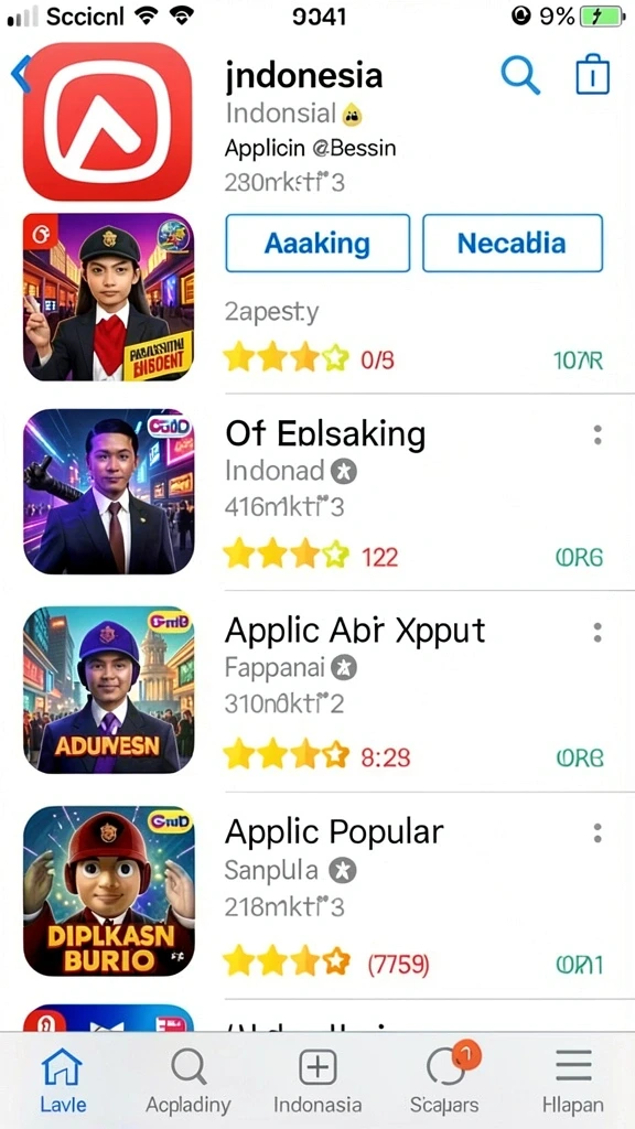 Tampilan antarmuka yang user-friendly.