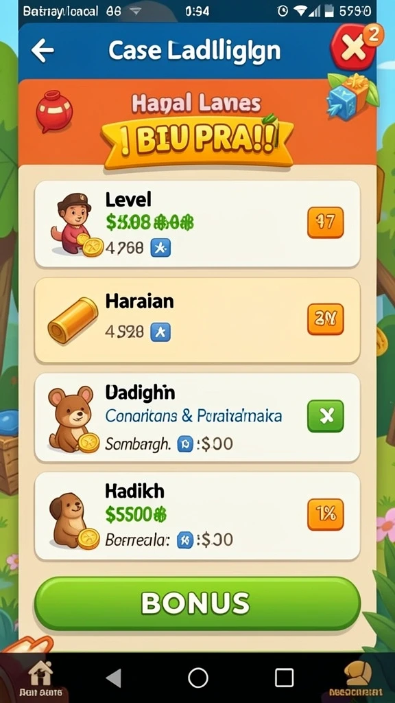 Beragam pilihan permainan slot dengan berbagai tema.