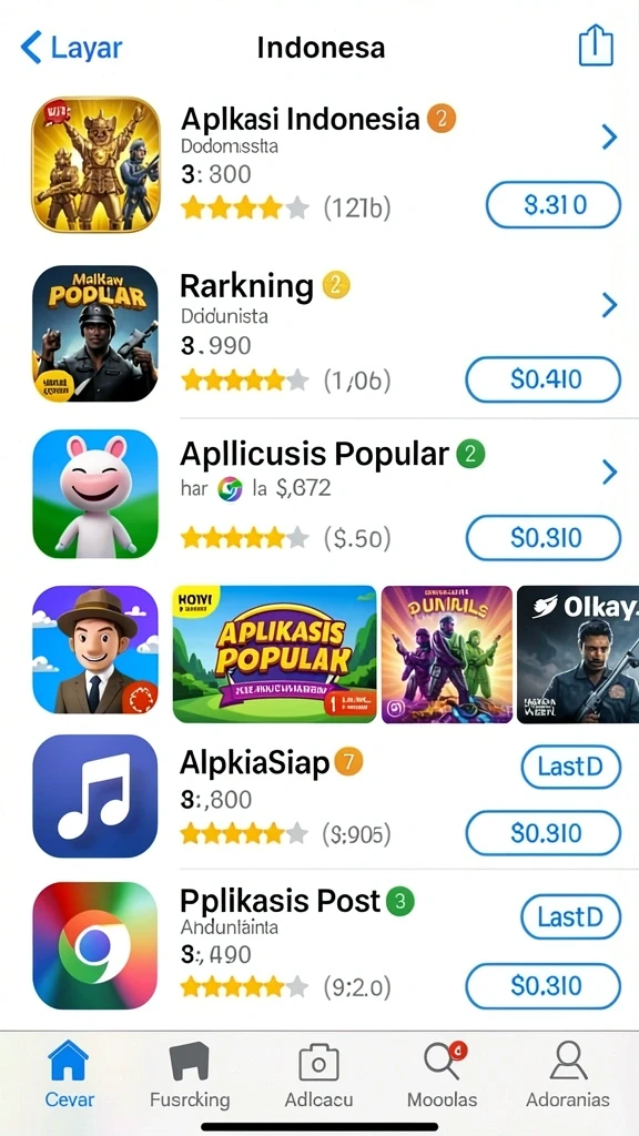Tangkapan layar menunjukkan antarmuka utama game yang cerah.