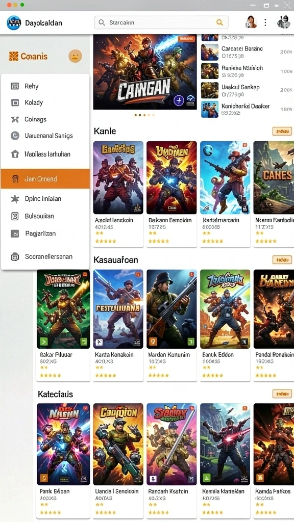 Karakter-karakter unik yang siap bertarung.