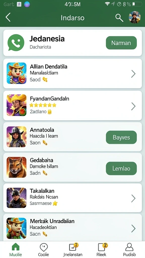 Karakter unik yang siap menemani petualanganmu.