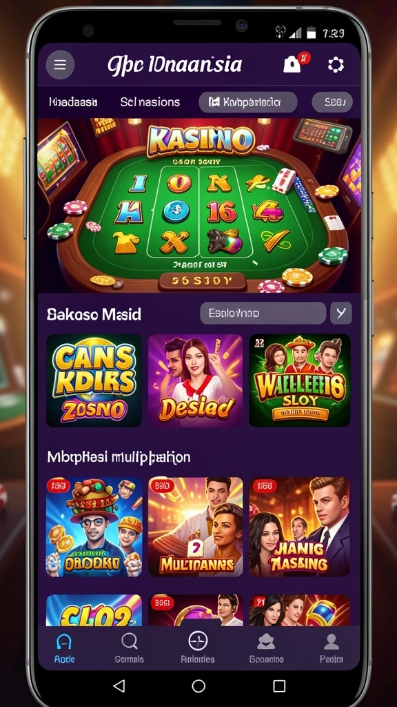 Tampilan menu utama yang menarik dan intuitif.