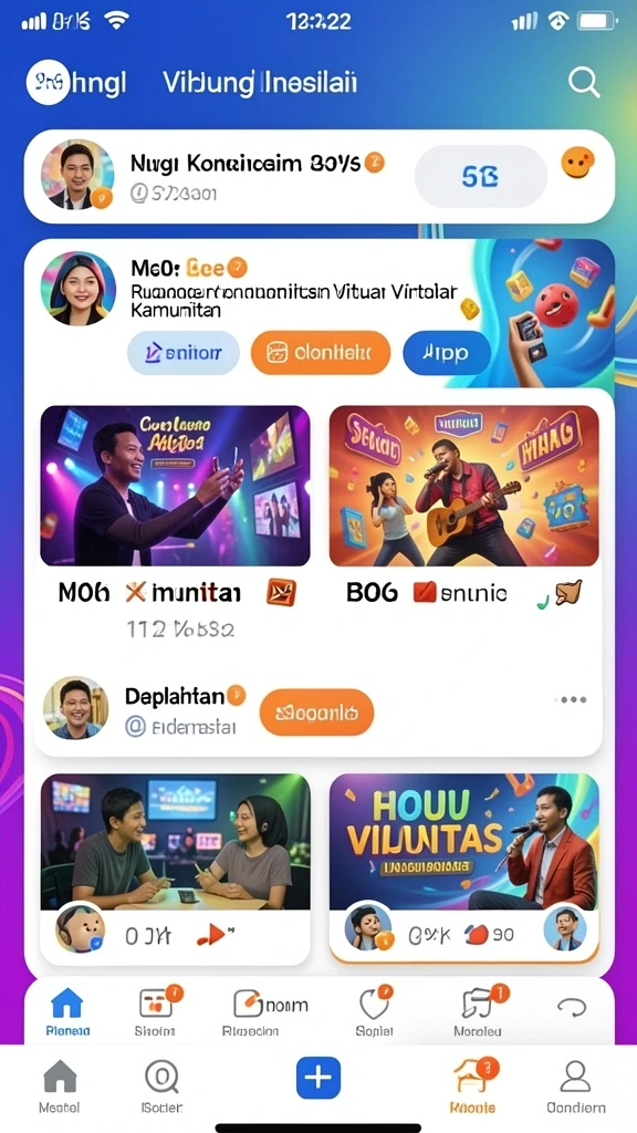 Tampilan menu utama yang menarik dan mudah dinavigasi.