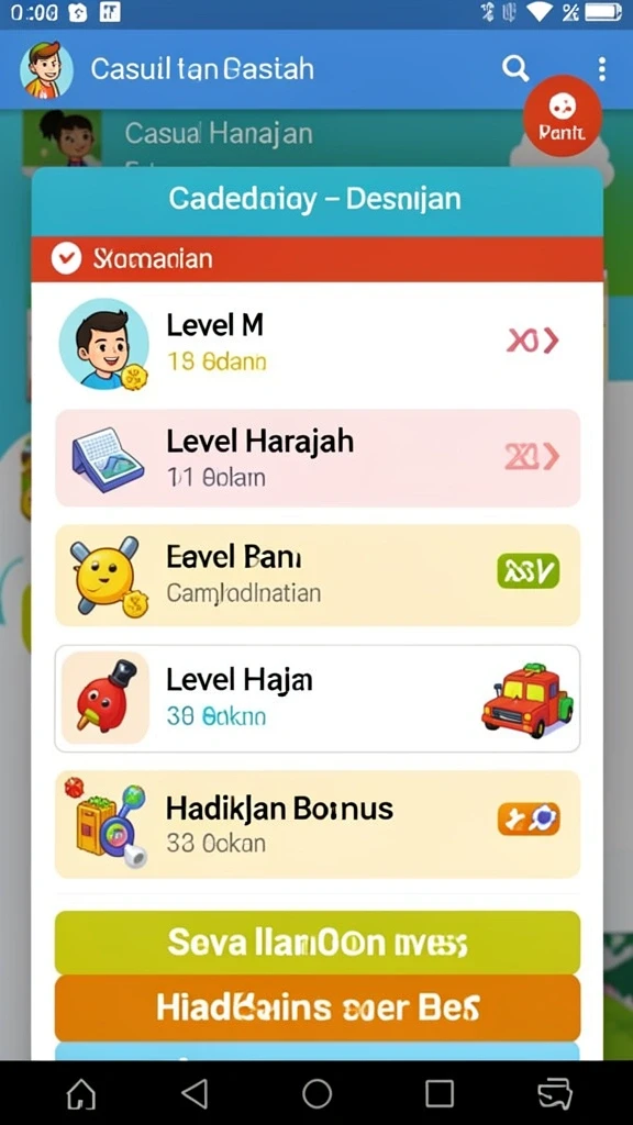 Tangkapan layar menunjukkan leaderboard untuk kompetisi antar pemain.