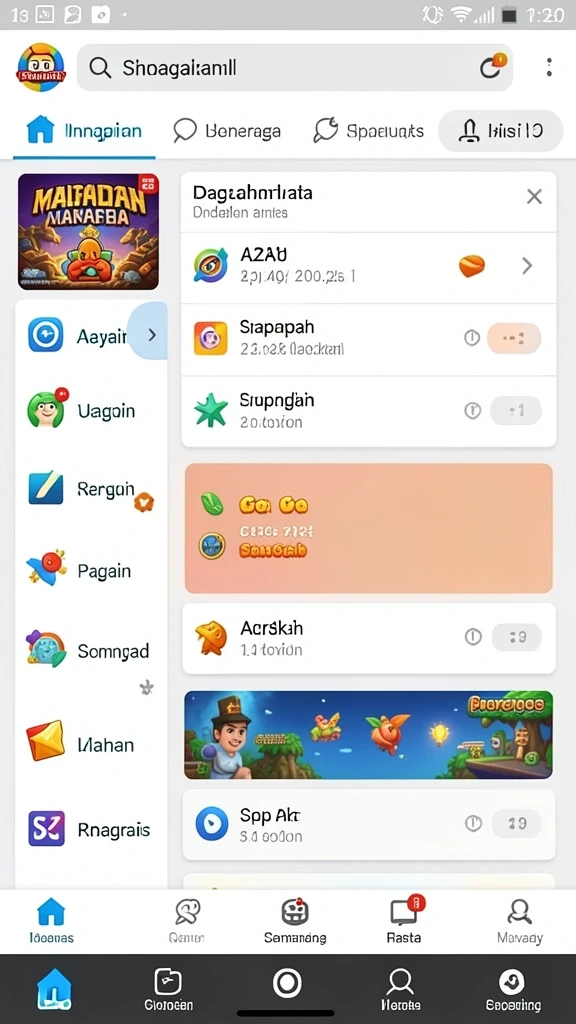 Screen capture dari komunitas pemain berinteraksi.