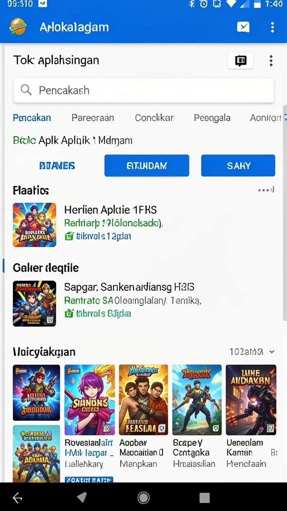 Menampilkan aksi seru di dunia petualangan.