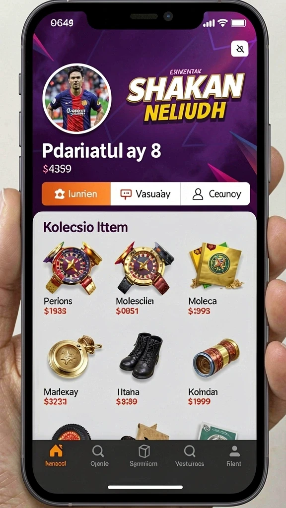 Menu permainan dengan berbagai pilihan mode yang seru.