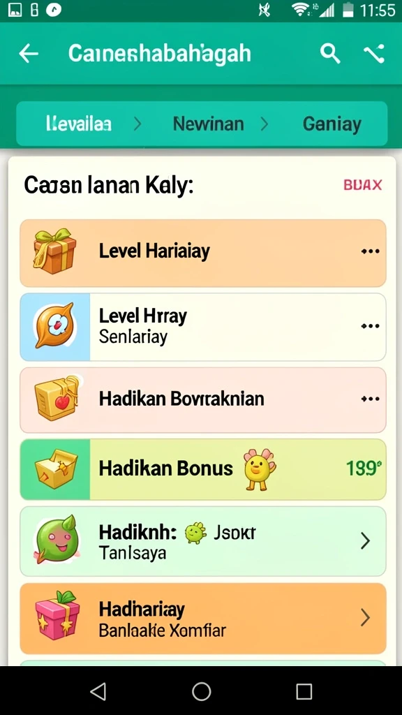 Tampilan awal game yang menawan dan interaktif.