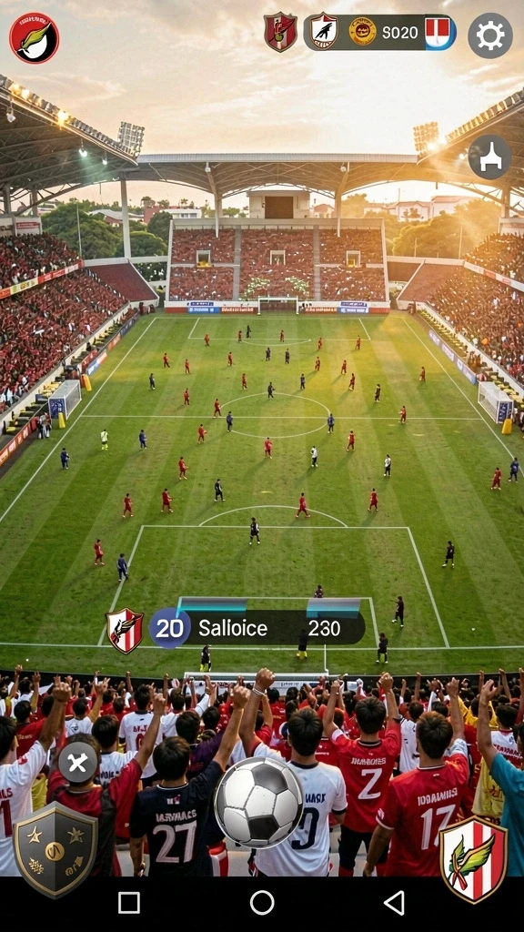 Menampilkan grafik yang memukau dari dunia game.