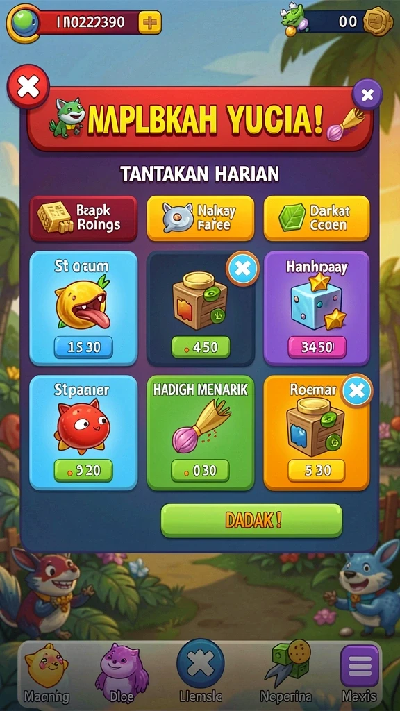 Karakter unik dengan berbagai kemampuan menarik.
