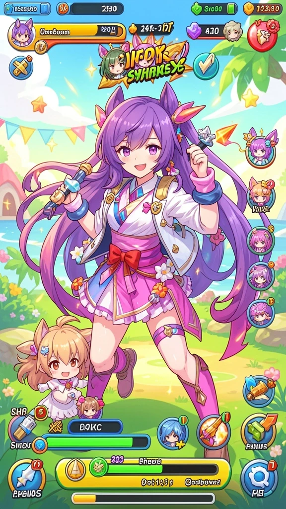 Screenshot menunjukkan tampilan utama game yang menarik.