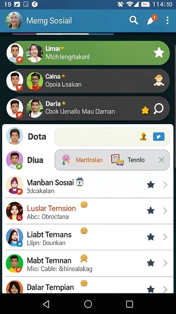 Karakter unik yang bisa dipilih sesuai gaya bermain.