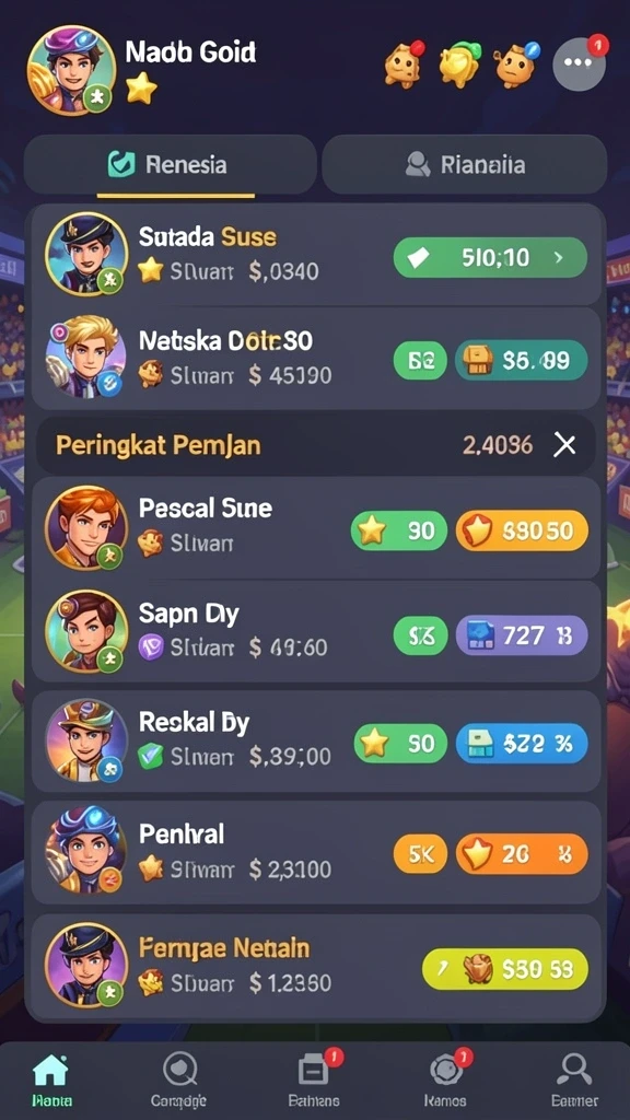 Pengalaman bermain yang menegangkan dan seru.