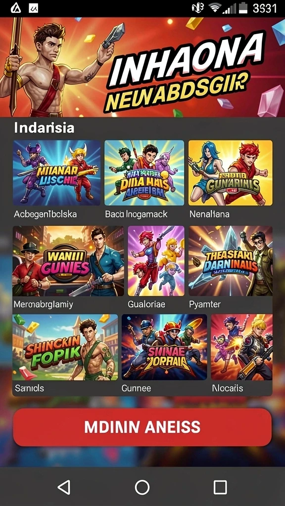 Peta interaktif yang menunjukkan kemajuan pemain.