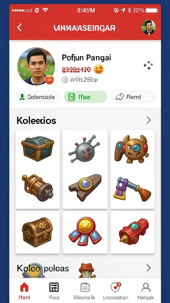 Menampilkan karakter utama dalam aksi seru.