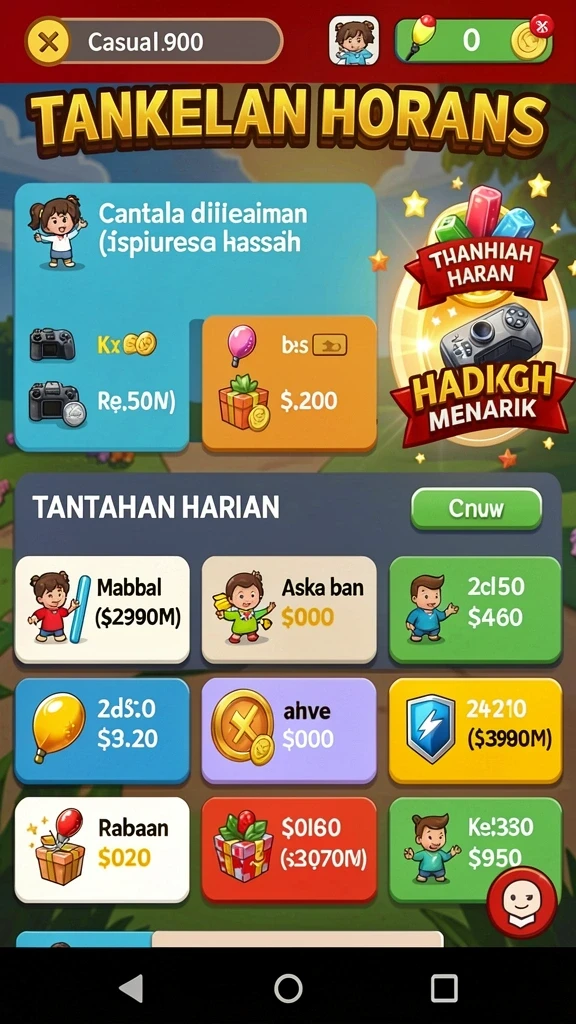 Tampilan antarmuka yang intuitif dan menarik.