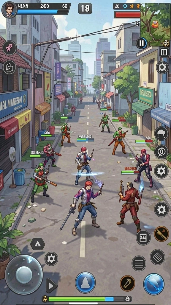 Tangkapan layar ketiga menunjukkan mode multiplayer yang seru.