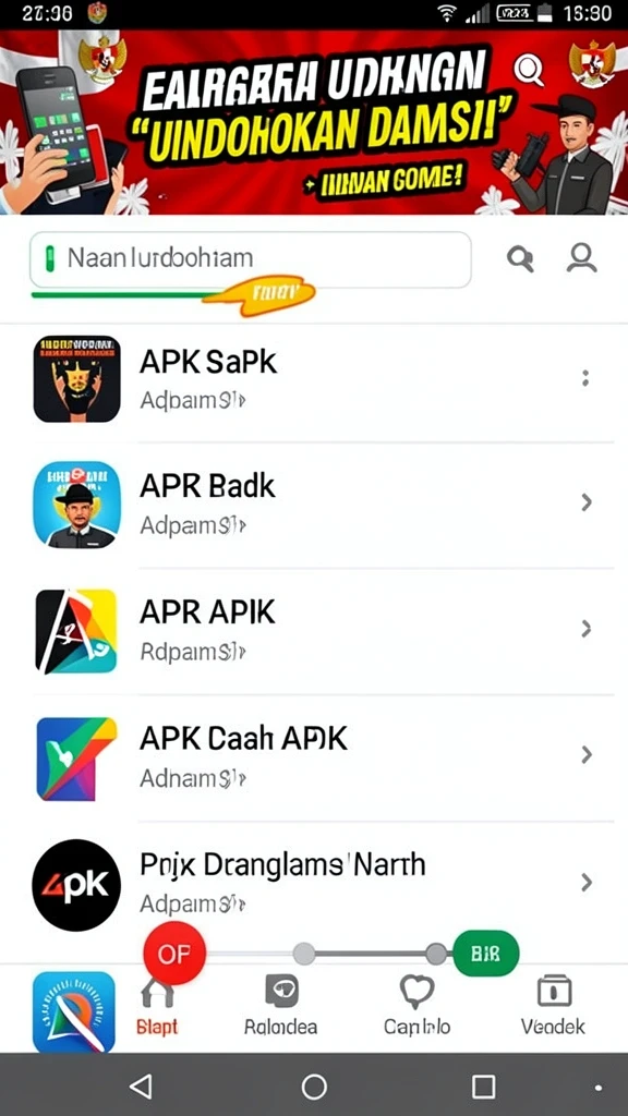 Tangkapan layar memperlihatkan karakter unik dalam permainan.