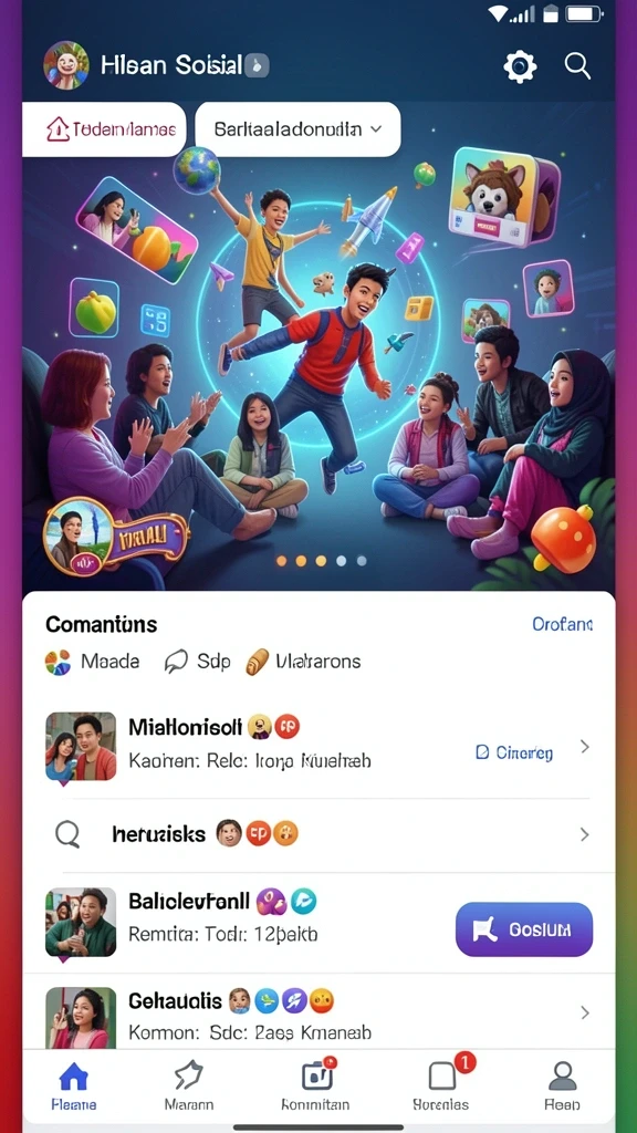 Tampilan grafis yang menawan dari VM777.