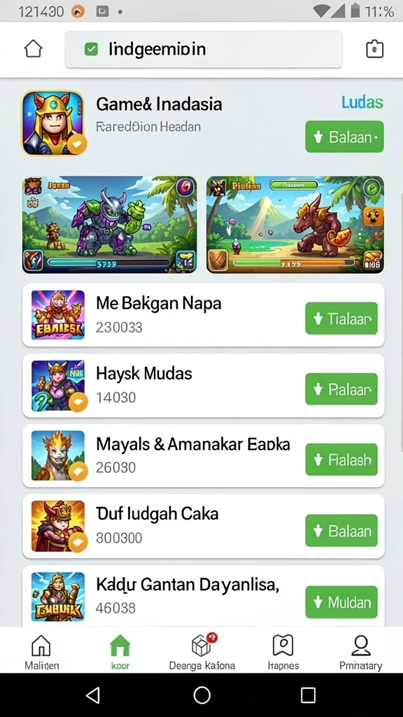 Tampilan antarmuka pengguna yang menarik.